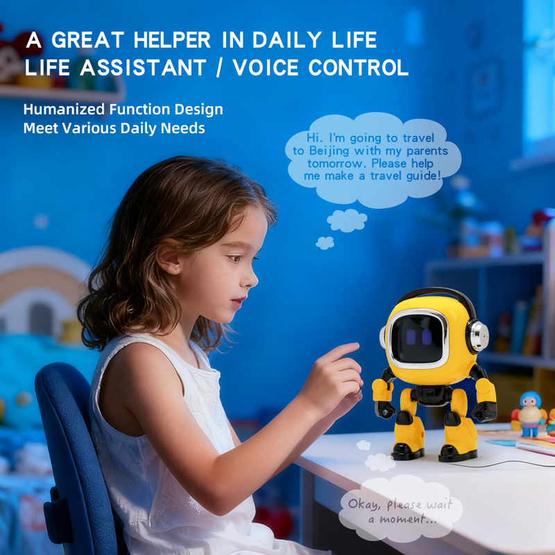 Remote Control Toys - AIインタラクティブロボットおもちゃ 音声制御ロボット 内蔵ストーリーテリング＆普遍的な知識Q&A 幼児学習用コンパニオンおもちゃ