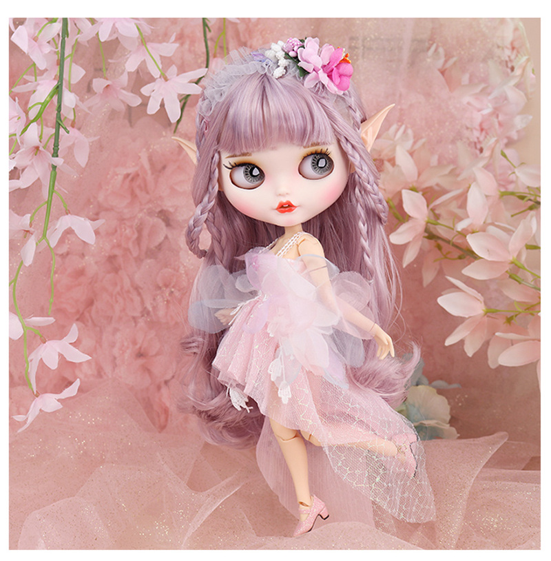 Bjd Doll 1 6 Full Set With Clothes - ブライスドール 1/6 BJD 可動式ボディ マットフェイス スプレーメイク