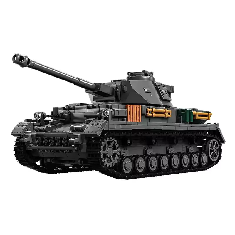 Lego Compatible Military Tank - 1419ピース 1:28スケール ドイツ軍 IV号戦車 組み立てセット、ヴィンテージミリタリーシリーズMOCモデル、コレクターズディスプレイ＆全年齢対象ギフト