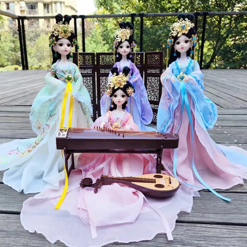 Bjd Doll 1 6 Full Set With Clothes - 女の子のための古代の衣装セット,bjd人形,着替えおもちゃ,ドレスアップ,プレイハウス,誕生日プレゼント,1:6, 30cm