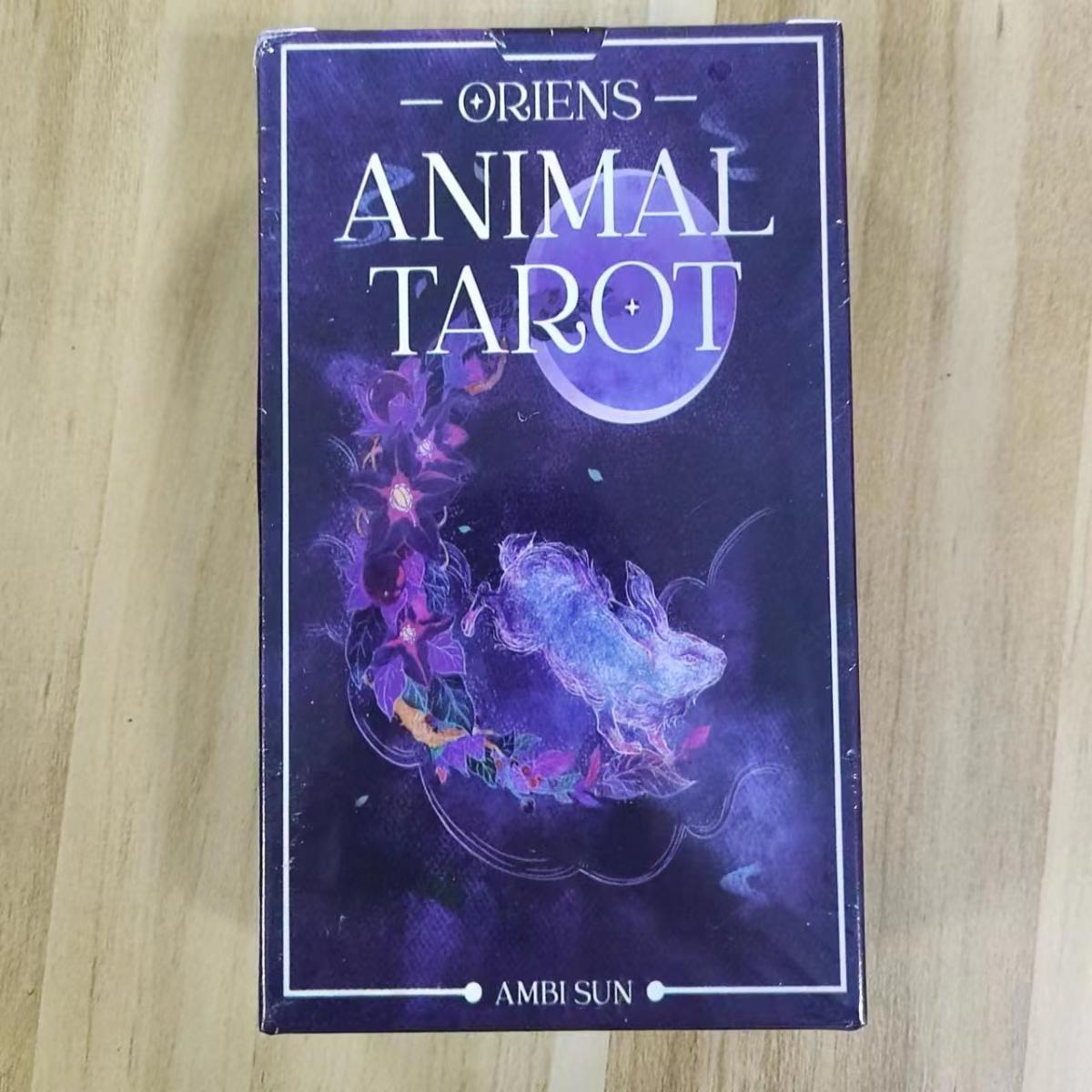 Tarot Cards Deck With Guidebook - 12x7 Cm オリエンス アニマル タロット 78