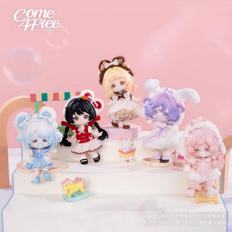 Dolls - 在庫あり Come4free ミルクケーキドリームパフ ブラインドボックスシリーズ 12分モバイルドール ドレスアップ