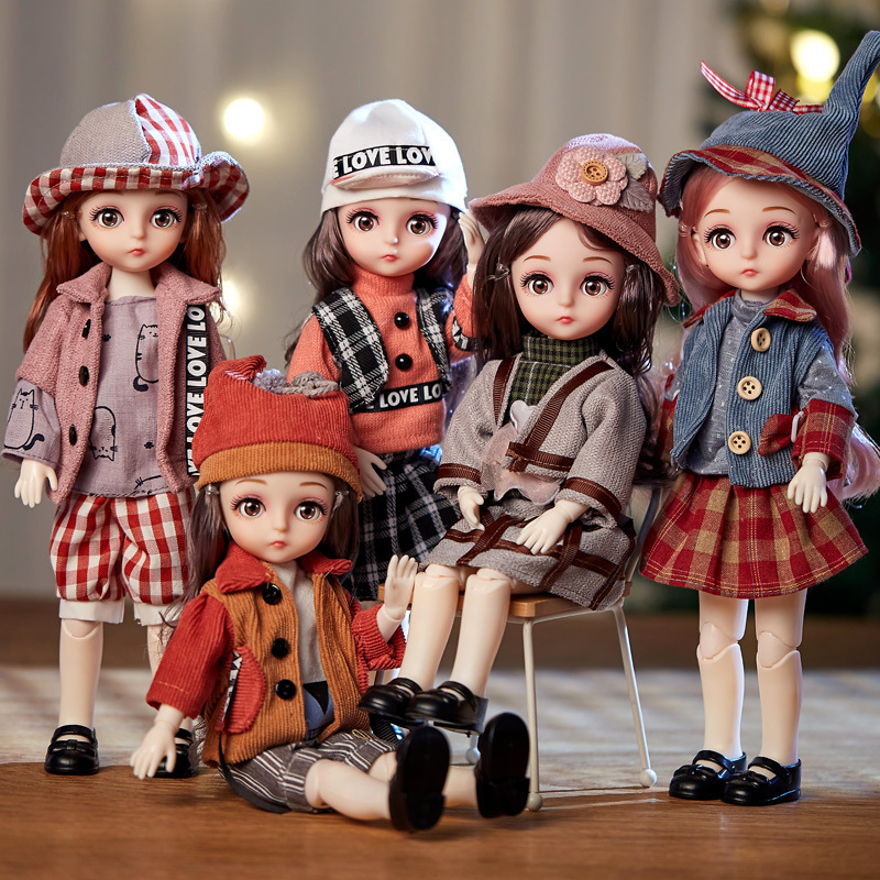 Bjd Doll 1 6 Full Set With Clothes - BJDドール 1/6 球体関節人形 フルセット ファッション服 ソフトウィッグ