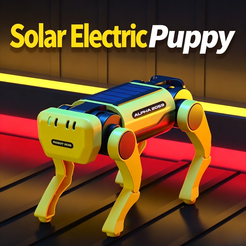 Stem Solar Robot Kit For Kids - DIY 太陽光発電歩行機械犬組み立てキット子供 STEM 教育科学ビルディングロボットおもちゃバッテリーなし