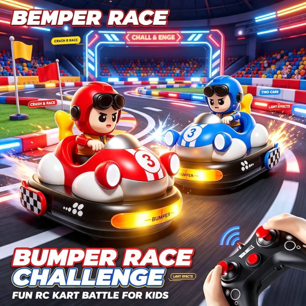 Remote Control Toys - RCコリジョンバンパーカートイ 2人プレイ リモコン操作 電動クラッシュカート 回転バトルバンパーカーゲーム 完璧な誕生日プレゼント