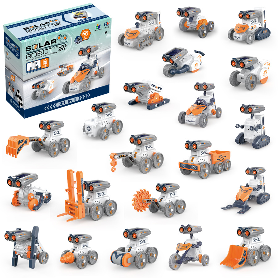 Stem Solar Robot Kit For Kids - 21 in 1 STEMソーラーロボットキットおもちゃ 男の子 女の子