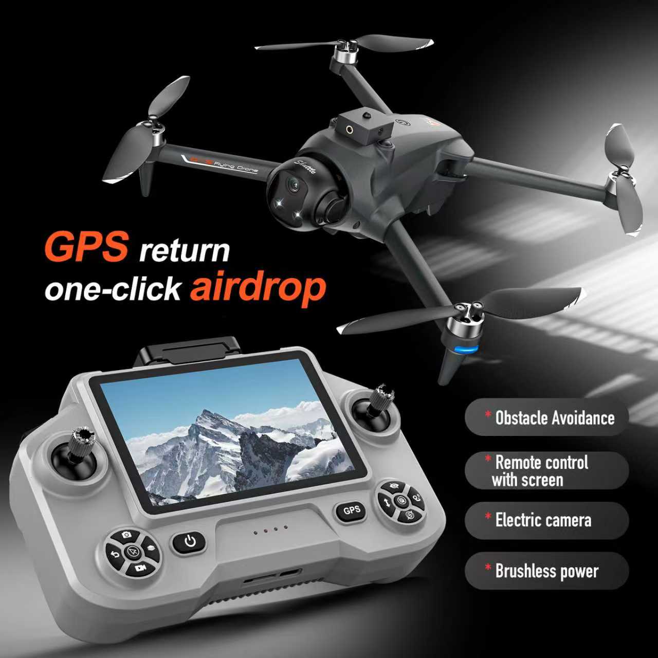 Fpv Brushless Rc Drone 4K - YL059 FPV GPSクアッドコプタードローン 8K HDデュアルカメラ搭載 耐久性