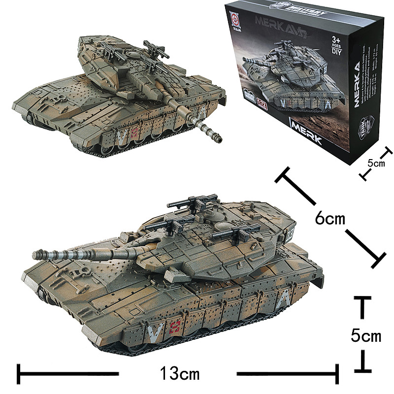 Lego Compatible Military Tank - 1/72 イスラエル メルカバ主力戦車モデル クリエイティブミリタリーシリーズ 組み立てブロック デコレーション