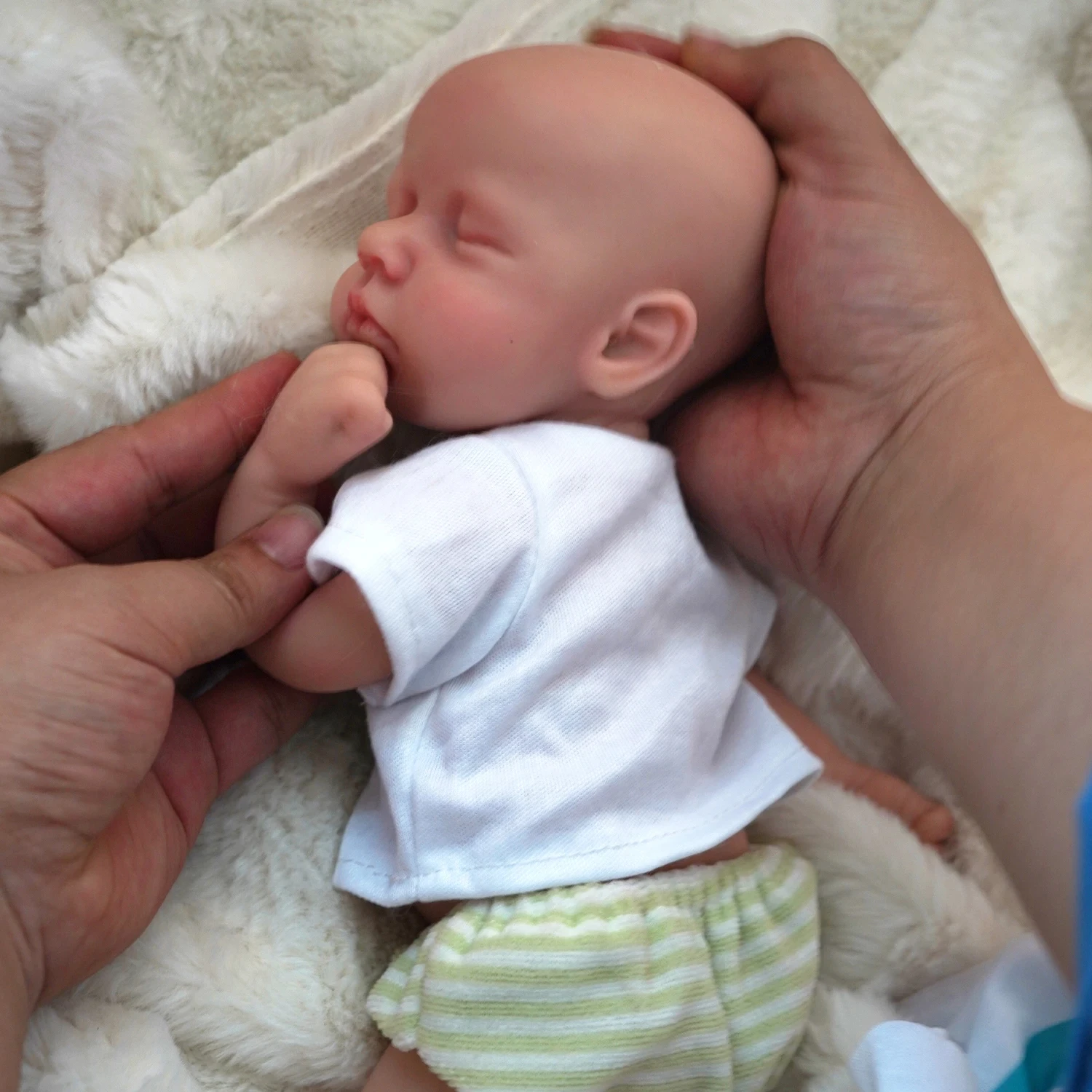 子供のための全身シリコンマイクロプレッシー人形,リアルなミニ - Reborn Baby Doll Silicone Realistic のレビューと価格