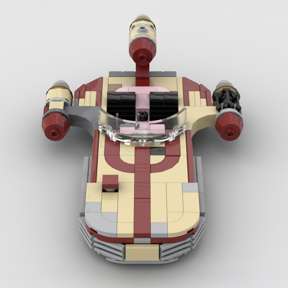 家の装飾スターシップ宇宙船 MOC-ランドスピーダー X-3 - Building Blocks のレビューと価格