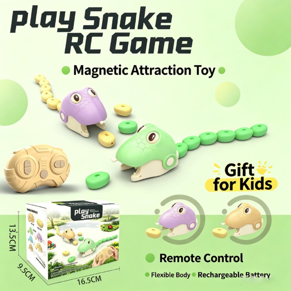 遠隔操作可能な「グリーディスネーク」磁気吸引玩具、2人対戦型 - Remote Control Toys のレビューと価格