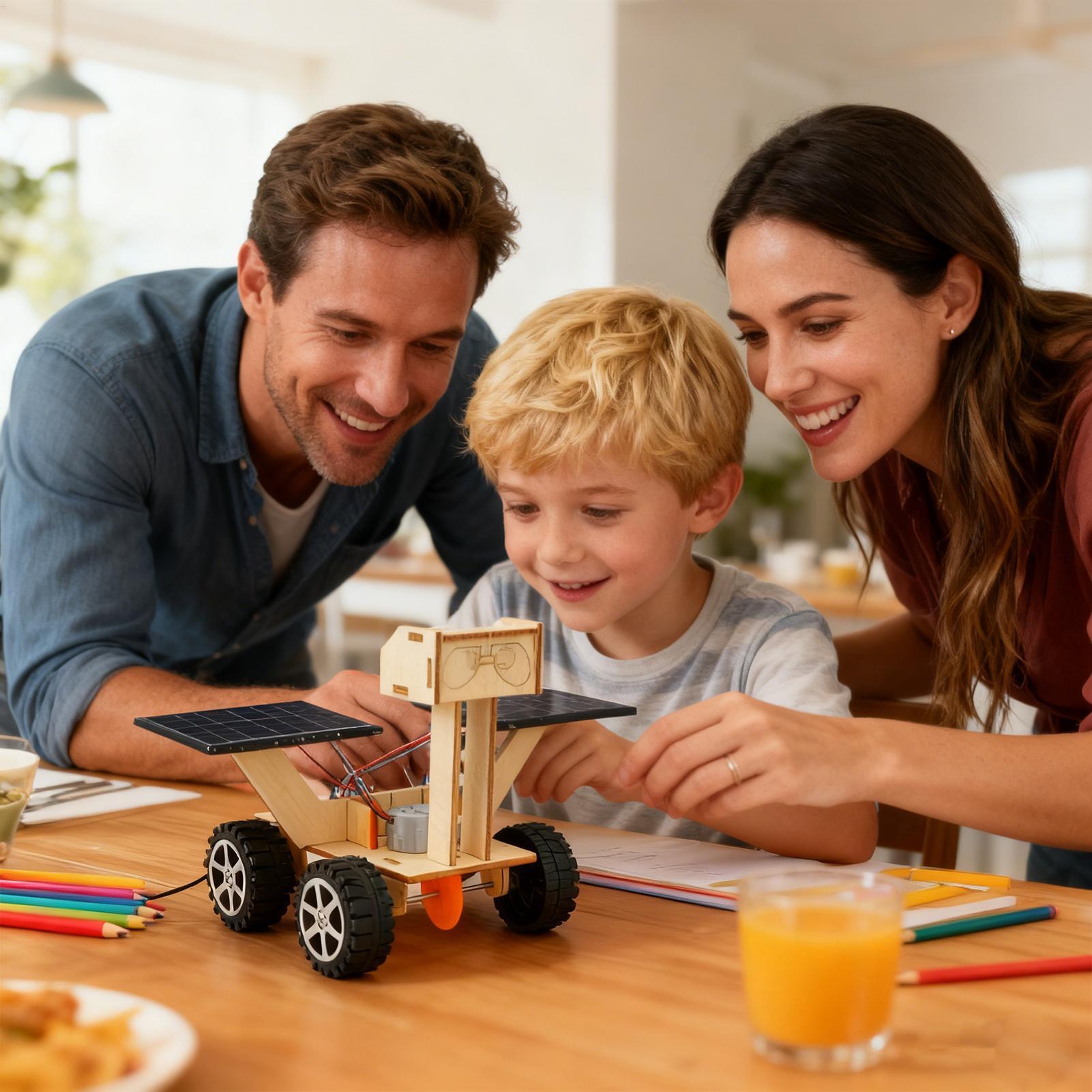 STEM 組み立てキット 太陽光発電ロボット学習玩具 月面探 - Stem Solar Robot Kit For Kids のレビューと価格