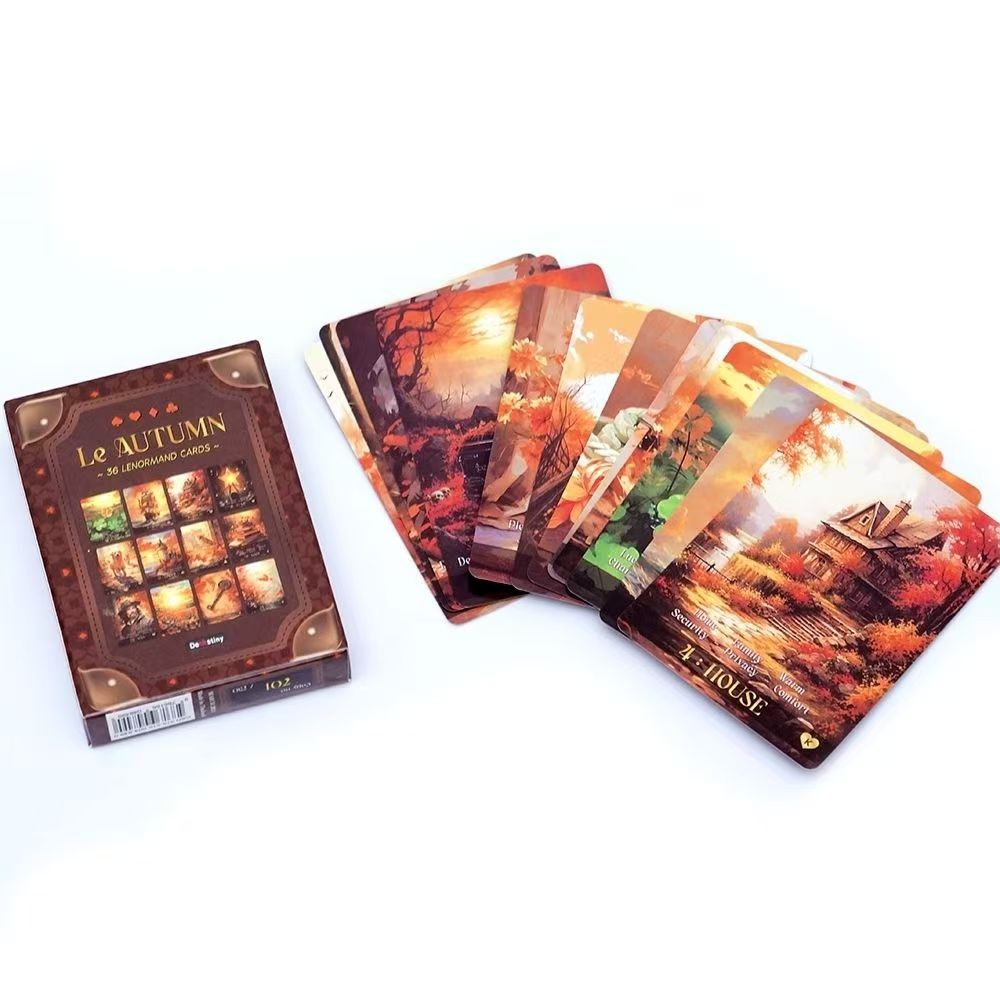 ル・オータム・ルノルマンカード 9*6cm 占いと精神的成長 - Tarot Cards Deck With Guidebook のレビューと価格