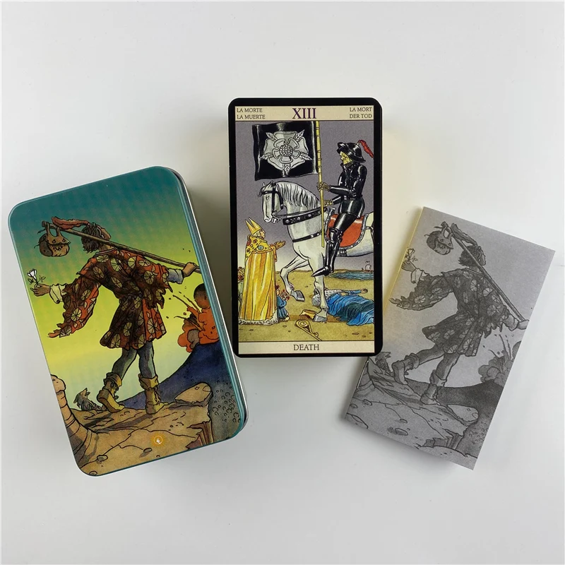 メタルボックス金メッキ版バックライダータロットカードデッキ（ - Tarot Cards Deck With Guidebook のレビューと価格