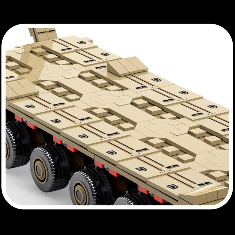第二次世界大戦軍事用M1070装甲車両組み立てブロックセット - Lego Compatible Military Tank のレビューと価格