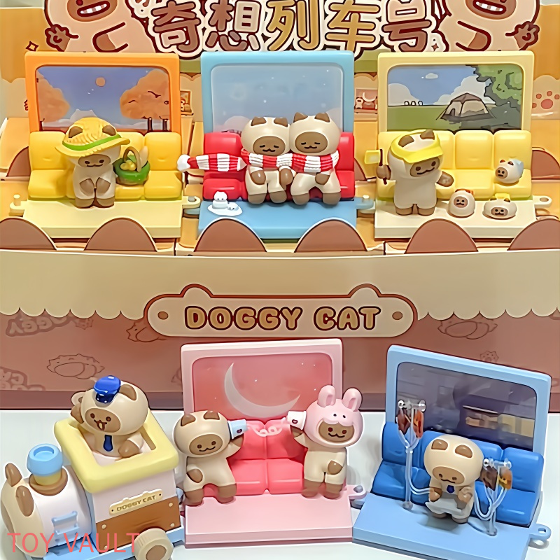 本物のKKVドギーキャットファンタジートレインナンバーシリー - Anime Action Figure Blind Box のレビューと価格