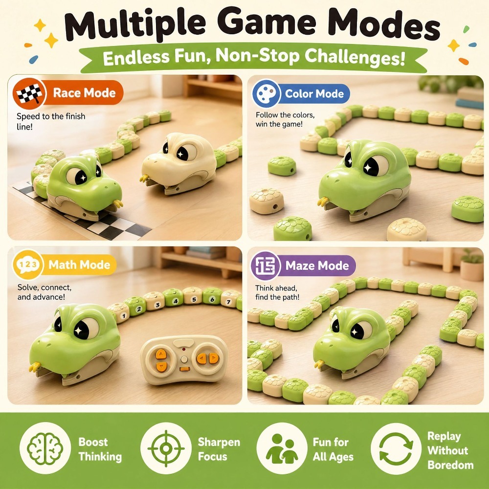 2人対戦型リモコン磁気グリーディスネークカーインタラクティブ - Remote Control Toys のレビューと価格