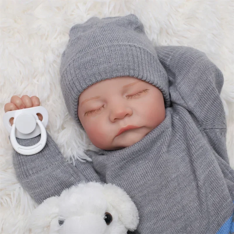 18インチのフルシリコンリボーンドール、46cmの全身、リア - Reborn Baby Doll Silicone Realistic のレビューと価格