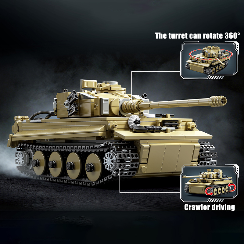 軍事用1000ピース ドイツ タイガー重戦車モデル 組み立て - Lego Compatible Military Tank のレビューと価格