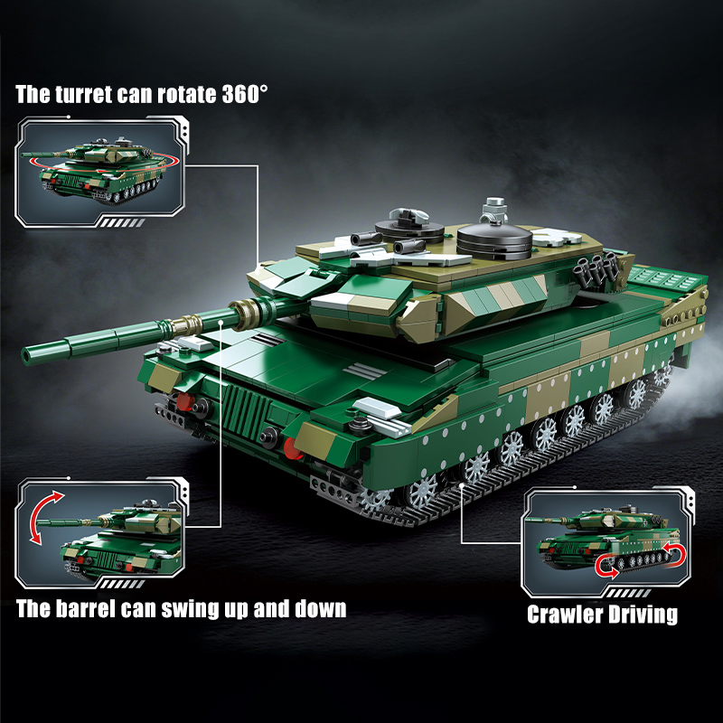 軍事用1000ピース ドイツ タイガー重戦車モデル 組み立て - Lego Compatible Military Tank のレビューと価格