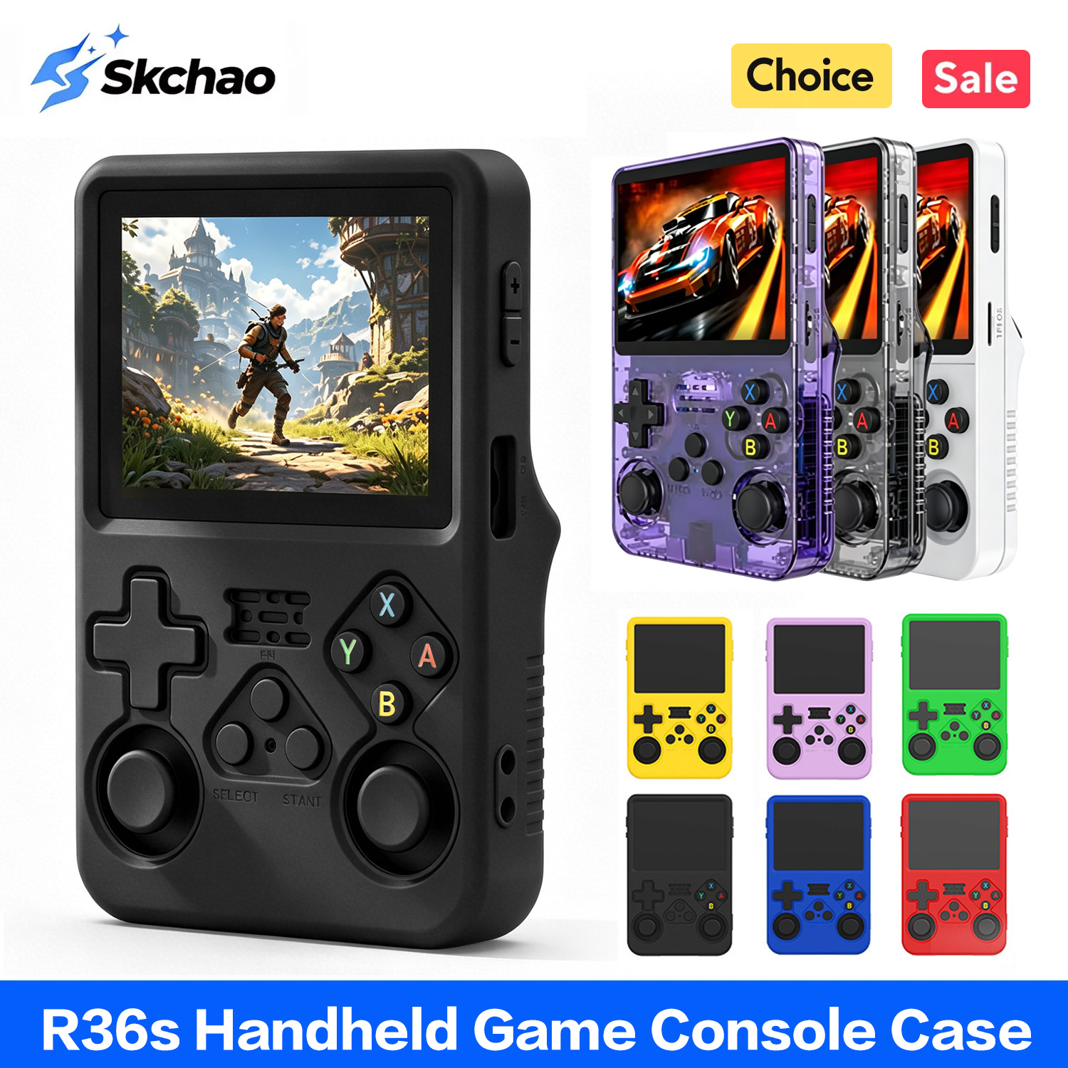 R36s保護ケース R36S用シリコンケース ソフト360° - Retro Handheld Game Console R36S のレビューと価格