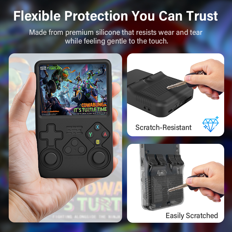 R36s保護ケース R36S用シリコンケース ソフト360° - Retro Handheld Game Console R36S のレビューと価格