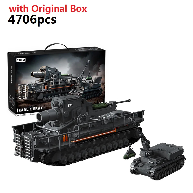 12GO 97026 4706ピース ミリタリー カール迫撃 - Lego Compatible Military Tank のレビューと価格