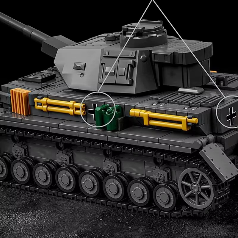 1419ピース 1:28スケール ドイツ軍 IV号戦車 組み - Lego Compatible Military Tank のレビューと価格