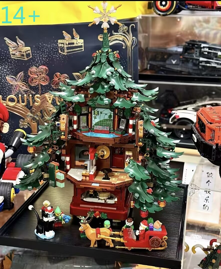 最も安価な3171ピースのクリスマスツリー装飾用ブロックモデ - Building Blocks のレビューと価格