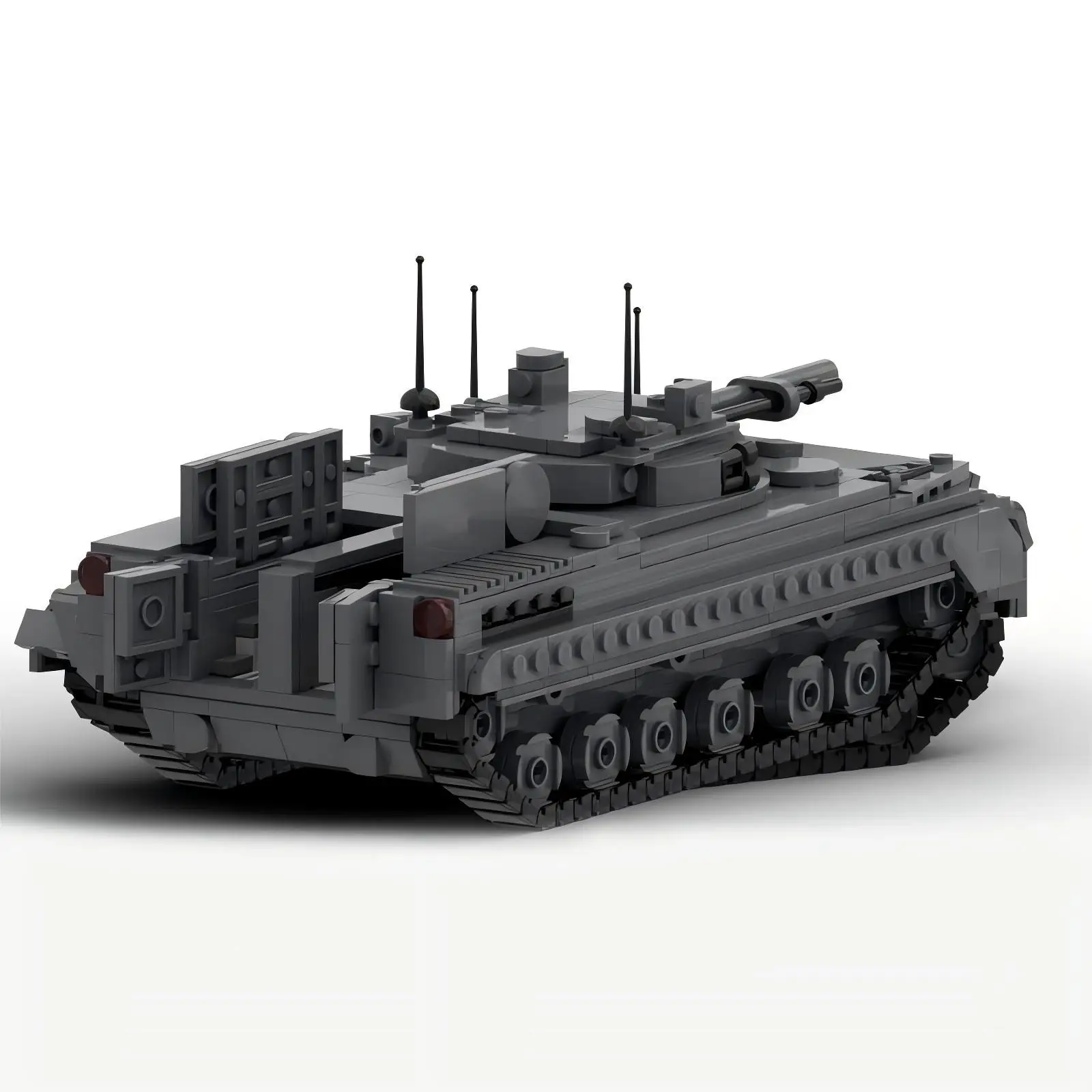軍事戦争シリーズ陸軍トラック装甲車両ビルディングブロック M - Lego Compatible Military Tank のレビューと価格