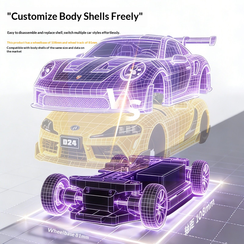 1:24 D24 4WDプロフェッショナルフルスケールミニR - Rc Drift Car 1 24 Scale 4Wd のレビューと価格