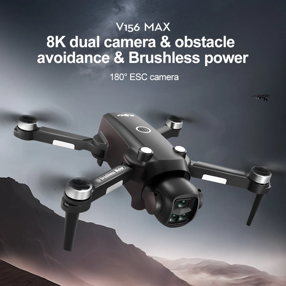 オリジナルV156MAX GPS RC空中UAV LCDディ - Fpv Brushless Rc Drone 4K のレビューと価格