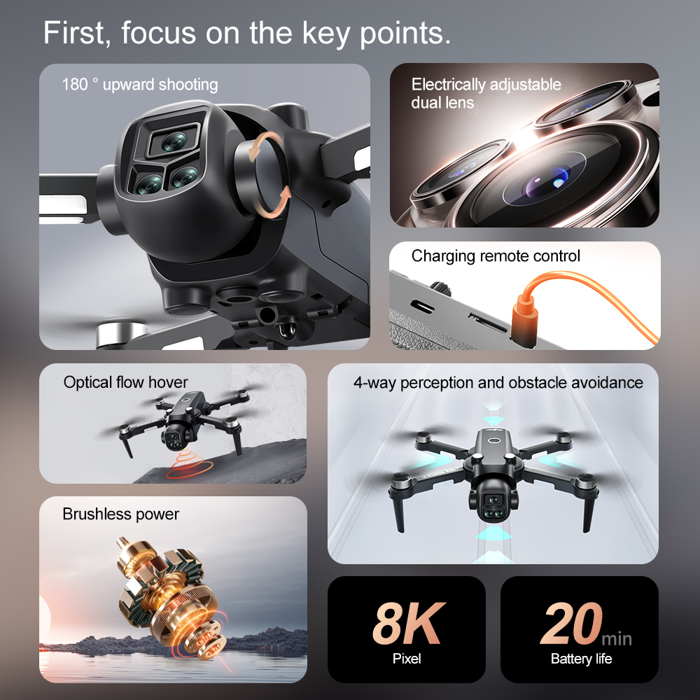 オリジナルV156MAX GPS RC空中UAV LCDディ - Fpv Brushless Rc Drone 4K のレビューと価格