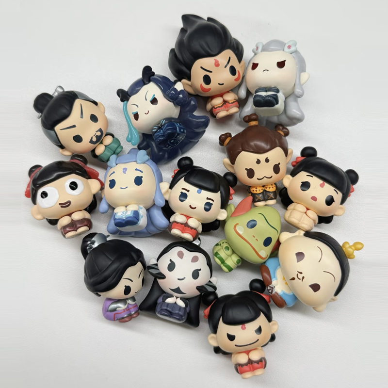 Ne Zha 2 連続シリーズブラインドバッグかわいい豆アニ - Anime Action Figure Blind Box のレビューと価格
