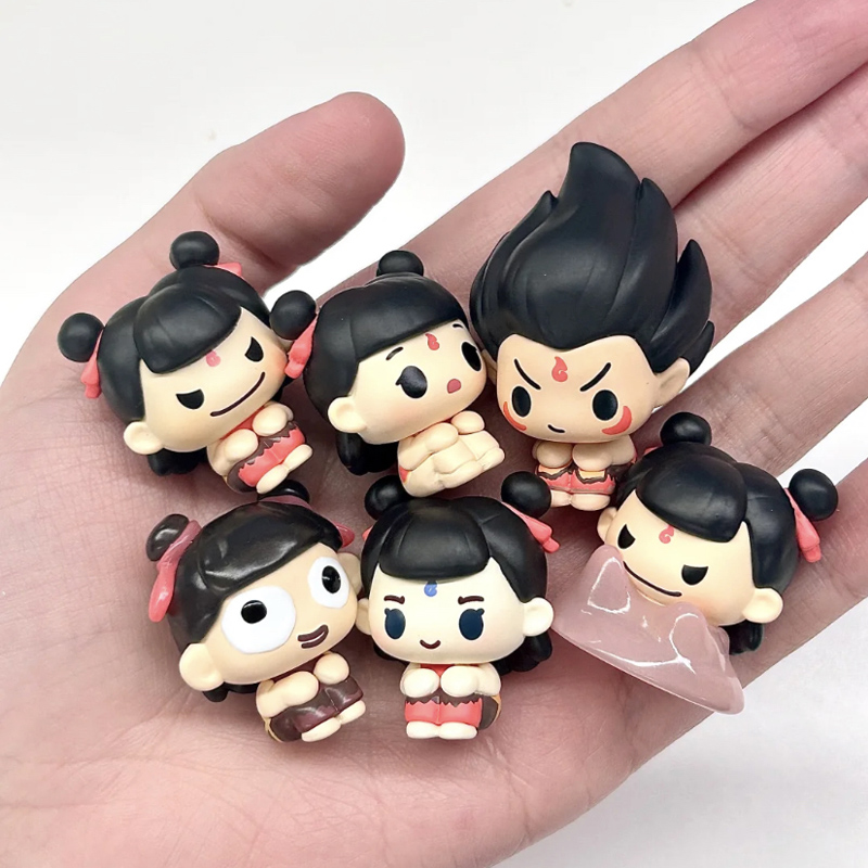 Ne Zha 2 連続シリーズブラインドバッグかわいい豆アニ - Anime Action Figure Blind Box のレビューと価格