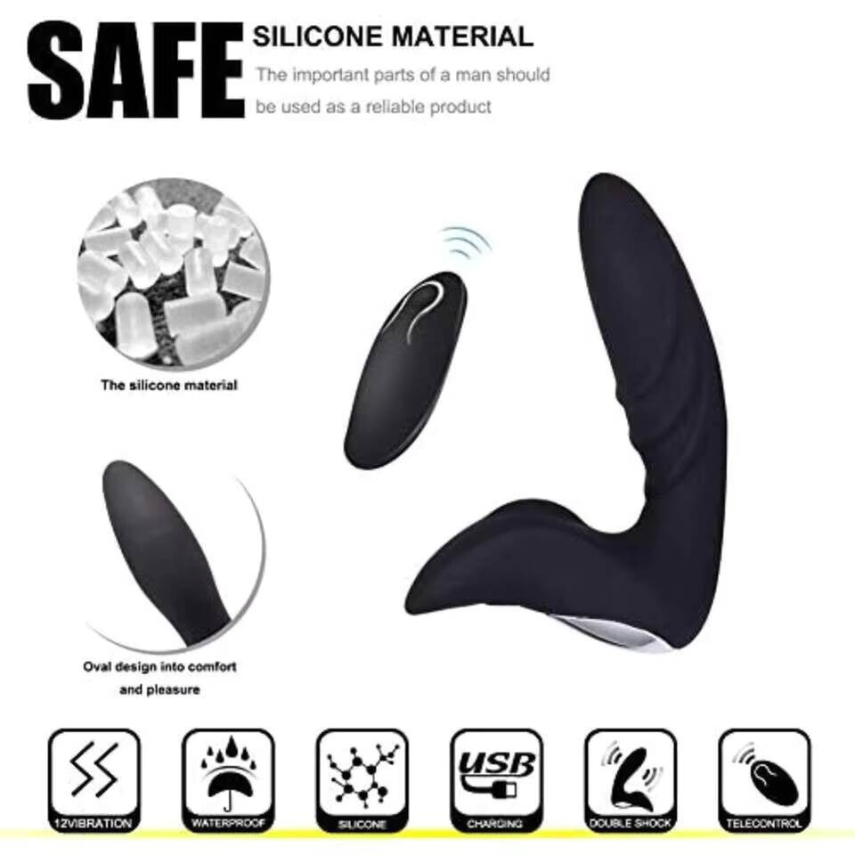 男性用セックス刺激器アナルプラグバイブレーター大人のおもちゃ - Remote Control Toys のレビューと価格