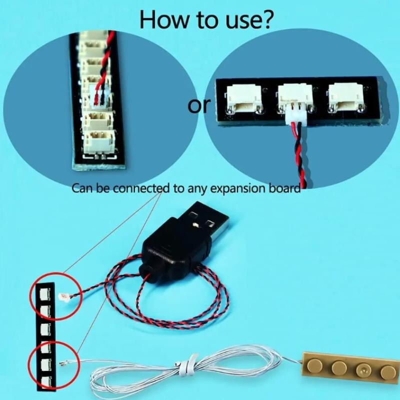 DIY 50 センチメートル USB 電源ケーブルビルディン - Building Blocks のレビューと価格