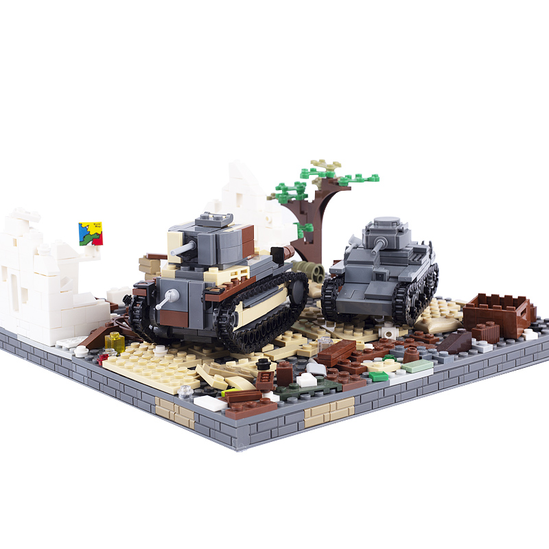 子供のための日本の軍用戦車,軍隊,兵士,軍隊,軍隊,車,部品 - Lego Compatible Military Tank のレビューと価格