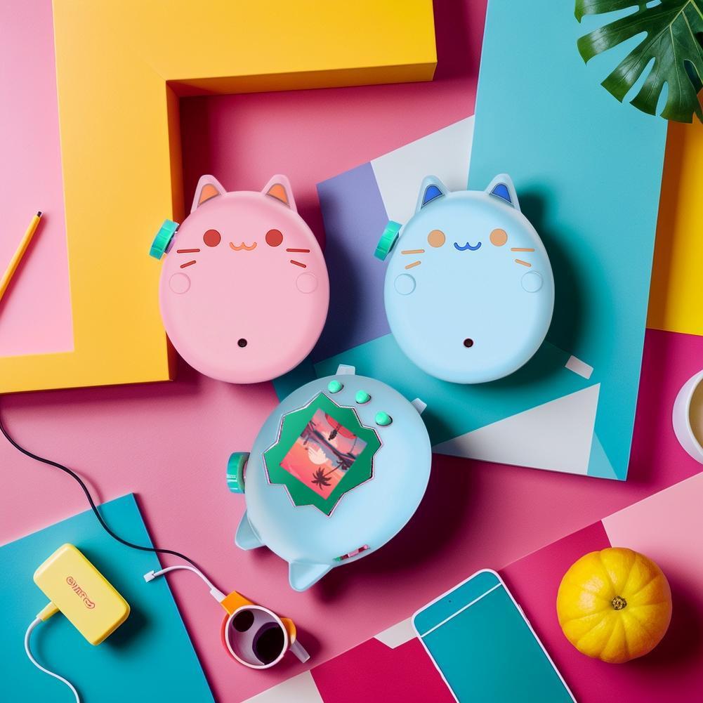 パラダイス電子ペットマシン漫画シリコーン完全保護カバーかわい - Tamagotchi Electronic Pet Virtual のレビューと価格