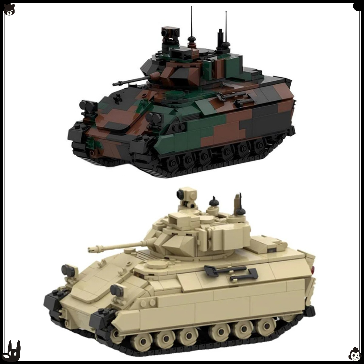 MOC ミリタリーシリーズ 装軌式装甲偵察車両 ブロックセッ - Lego Compatible Military Tank のレビューと価格