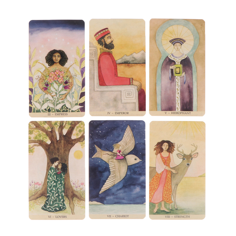 オリジナルタロットカード 耐久性のあるマラ・ルンネ・タロット - Tarot Cards Deck With Guidebook のレビューと価格
