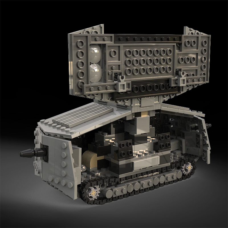MOC WW1 ドイツ軍 A7V 戦闘戦車ビルディングブロッ - Lego Compatible Military Tank のレビューと価格