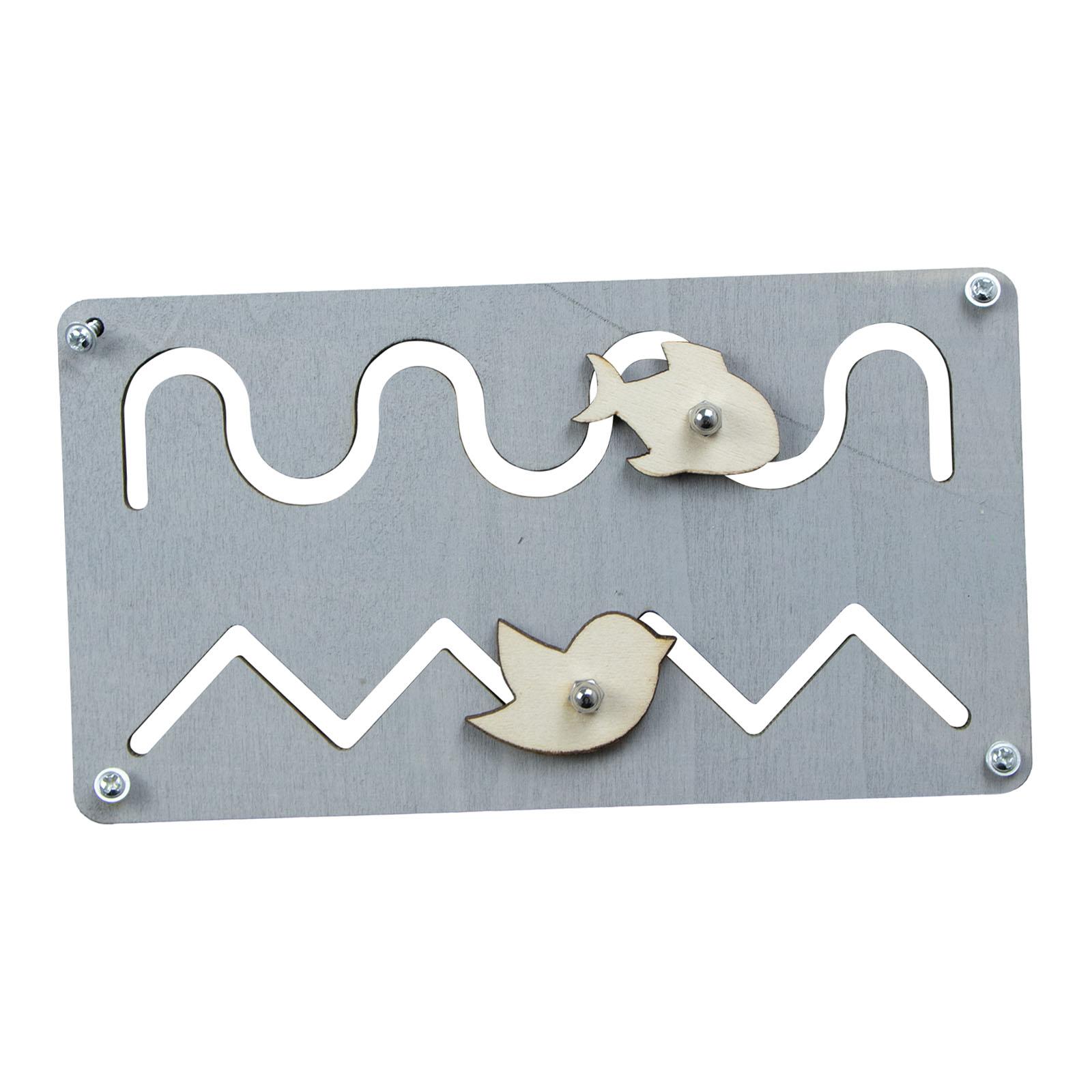 木製ビジーボード素材感覚玩具パーツモンテッソーリアクセサリー - Montessori Wooden Busy Board Toddler のレビューと価格